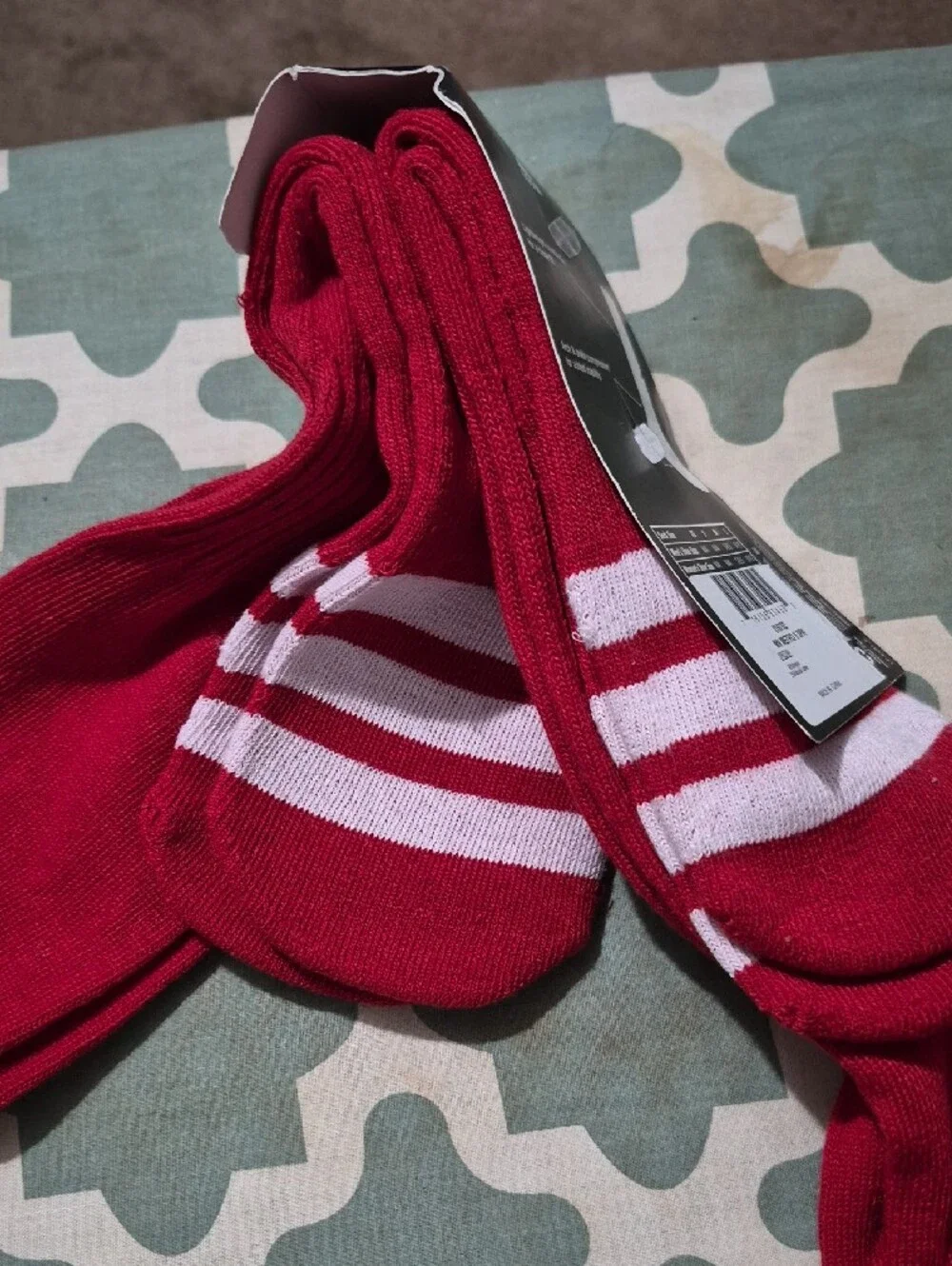 adidas Men’s Red Athletic Soccer Socks - 2 Pair